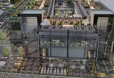 وحده تجاريه مساحه 110متر+33متر متر مساحه خارجيه في Terrace Mall في التجمع الخامس