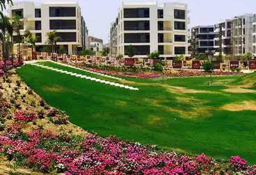 Double view on landscape + swimming pool, duplex with garden in Taj City at fantastic prices