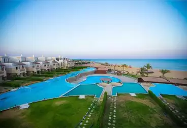 In Blue Blue Ain Sokhna, own a ground floor chalet with a garden, with a down payment of 930,000