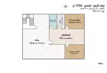 فيلا للبيع 1,336 م فلمنج (على الترام)