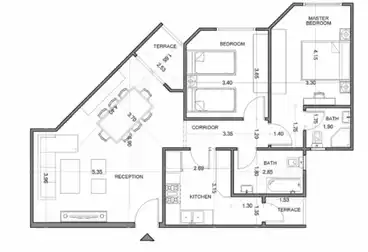 Apartments For sale in Kattameya Gate Compound - Memaar Al Morshedy