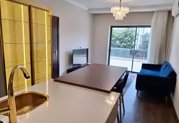 Furnished apartment with hotel furniture for rent in (Lake View) one of the most upscale compounds 