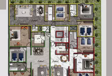 Apartments For sale - 3 rooms - floor 2