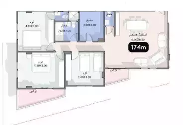 Apartments For sale - 3 rooms - floor 1