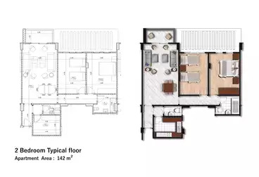 undefined undefined - 3 rooms - floor 2