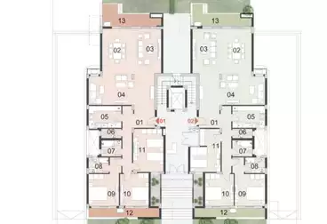 Apartments For sale - 3 rooms - floor 2