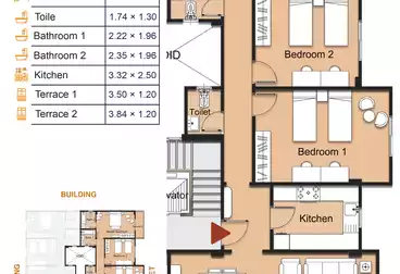 Apartment with Garden For sale - 3 rooms - floor 0