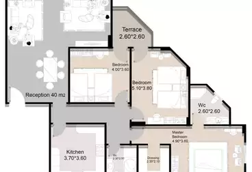 undefined undefined - 3 rooms - floor 1