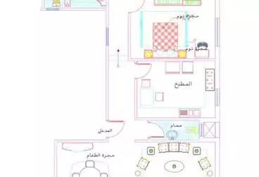 عقارات للبيع - 3 غرف - بالدور 1