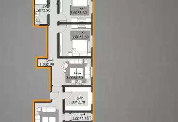 Apartments For sale - 3 rooms - floor 2