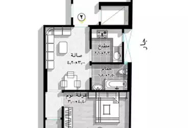 Properties For sale - 2 rooms - floor 9