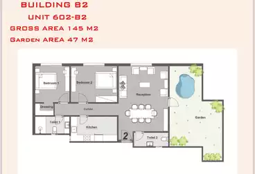 Apartments For sale - 2 rooms - floor 6