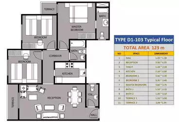 undefined undefined - 3 rooms - floor 4