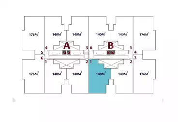 undefined undefined - 3 rooms - floor 13