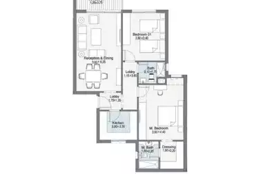 undefined undefined - 2 rooms - floor 2