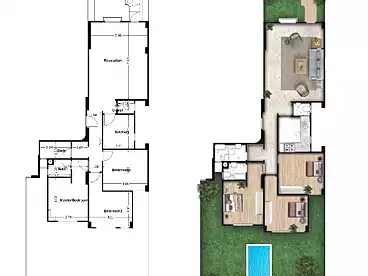 Apartment with Garden For sale - 3 rooms - floor 0