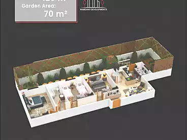 Apartments For sale in Fourth Neighborhood, Bait El Watan, 125 sqm