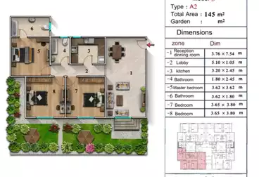 Apartments For sale - 3 rooms - floor 1