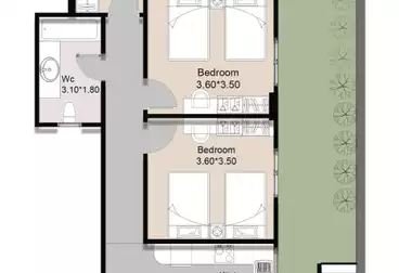 undefined undefined - 3 غرف - بالدور 0