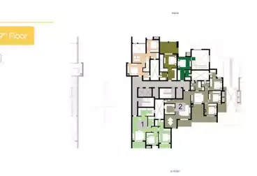 Apartments For sale - 3 rooms - floor 4