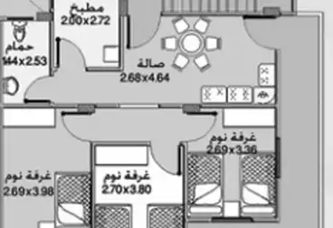 شقق للبيع - 3 غرف - بالدور 1