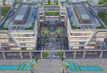 إداري للإيجار - 1 غرف - بالدور 4