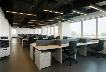 إداري للإيجار - 8 غرف - بالدور 6