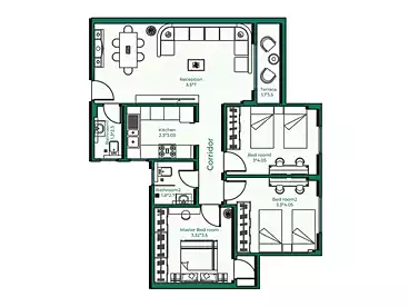 Properties For sale - 3 rooms - floor 2