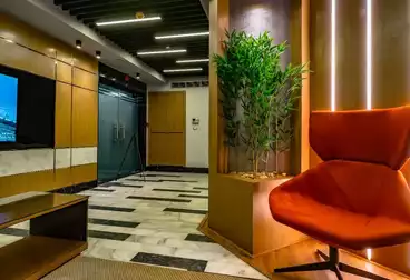 إداري للإيجار - 12 غرف - بالدور 2