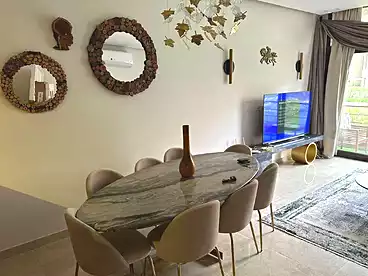 Furnished Apartment For rent - 3 rooms - floor 2