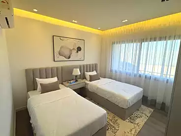 Apartment with Garden For sale in Mar Ville Compound - AlMarasem, Expansion Of El Sheikh Zayed City, 187 sqm