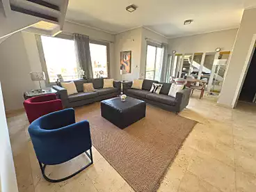 بنتهاوس للإيجار في كمبوند فيلدج جيت - بالم هيلز، كمبوند بالتجمع الخامس، 210 متر