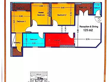 شقق للبيع في شارع الخمسين، حي الواحة، 125 متر