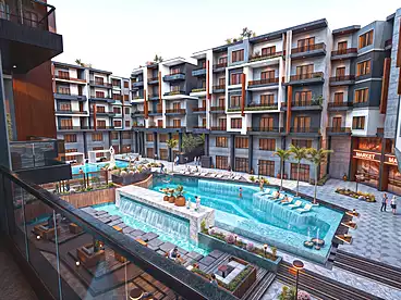 شقق للبيع في منتجع ايكونك - امبرور، منتجعات الغردقة، 74 متر