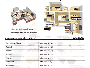 شقق للبيع في شارع الخمسين، حي الواحة، 145 متر