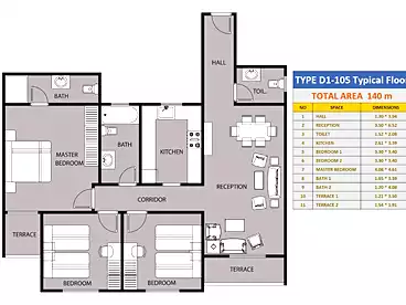 Apartments For sale in Address Home Compound - Arkan, Compounds in Hadayek October, 140 sqm