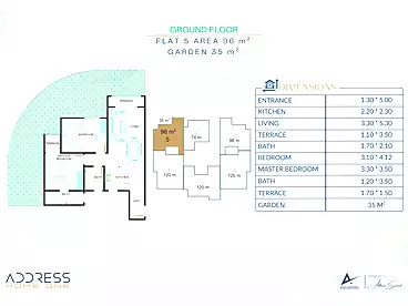 Apartment with Garden For sale in Address Home Compound - Arkan, Compounds in Hadayek October, 96 sqm