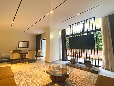 Apartment with Garden For rent in Lake View Residence - El Hazek, Compounds in New Cairo, 144 sqm
