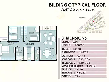 Apartments For sale in Address Home 2 Compound - Arkan, Compounds in Hadayek October, 115 sqm
