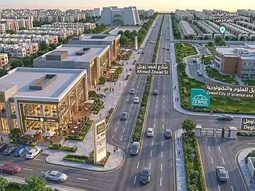 Shops For sale in Ahmed Zewail Rd, Hadayek October, 30 sqm