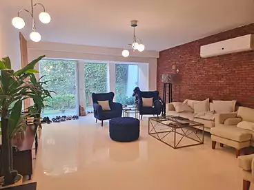 Apartment with Garden For rent in Kattameya Heights Compound, Compounds in New Cairo, 200 sqm