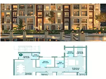 For sale in Regents Square Compound - Al Dawlia, Compounds in New Cairo, 170 sqm