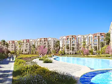 Properties For sale in Jiwar Residence Compound - Concrete, Compounds in 6th Settlement, 101 sqm
