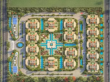 For sale in Rewaq Residence Compound - Arabian Mark, Compounds in New Cairo, 133 sqm