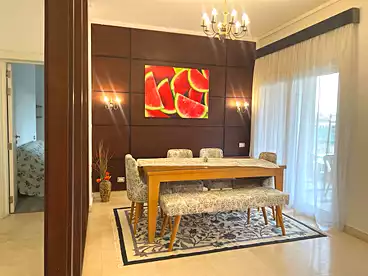 Furnished Apartment For rent in The Village Compound - Palm Hills, Compounds in New Cairo, 142 sqm