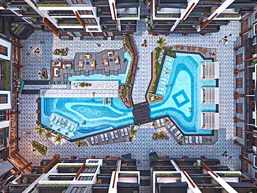 Apartments For sale in Iconic Resort - Emperor, Hurghada Resorts, 106 sqm