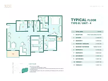Apartments For sale in Alex West Compound - Barons, Compounds in King Mariout, 178 sqm