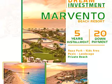 Apartments For sale in Marvento Resort, Hurghada Resorts, 46 sqm