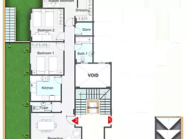 Duplex with Garden For sale in Fourth Neighborhood, Bait El Watan, 255 sqm
