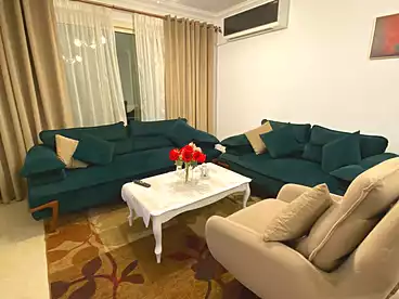 Furnished Apartment For rent in Dar Misr, Compounds in Sheikh Zayed, 130 sqm
